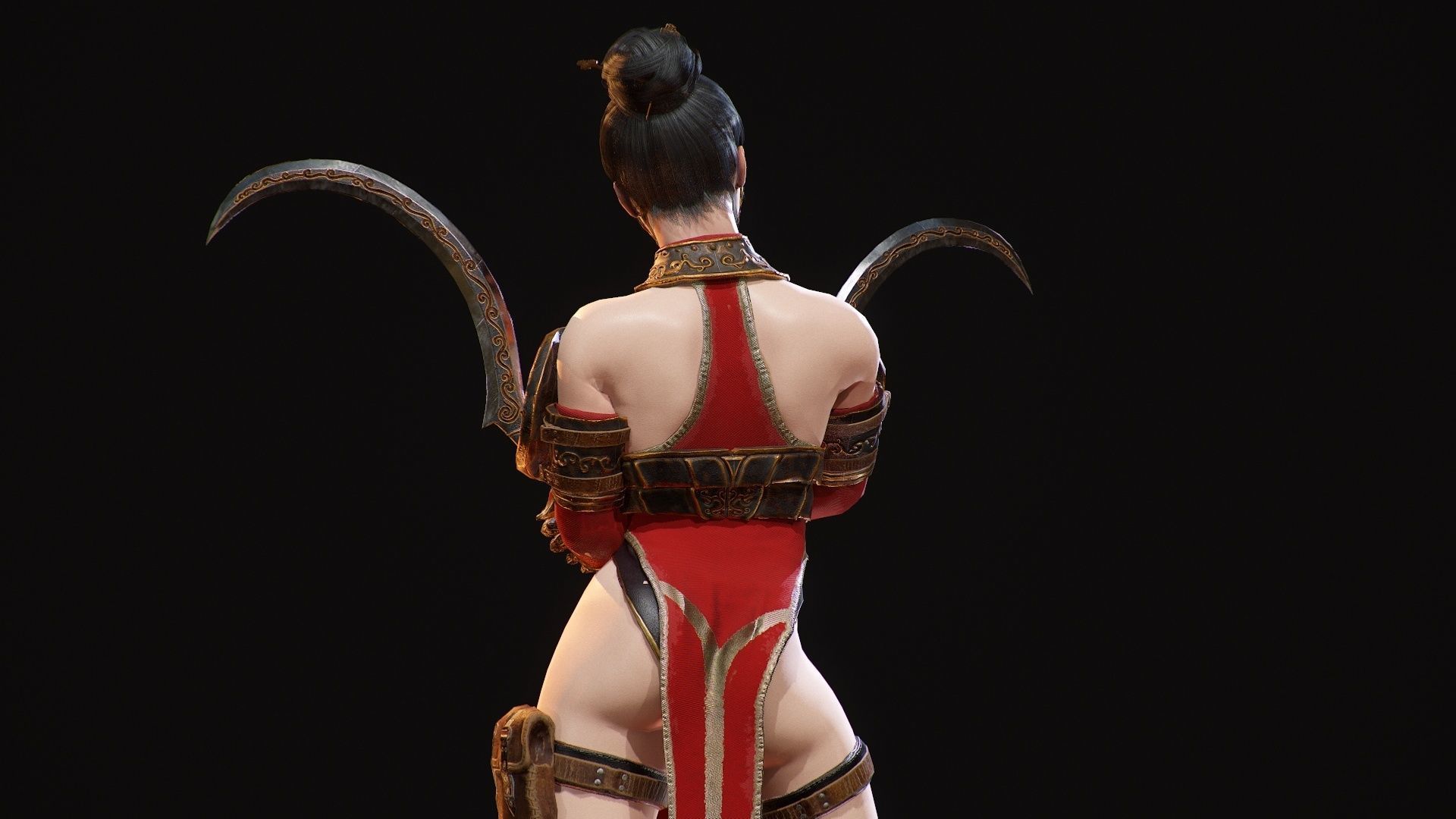 Demon Hanter Low-poly 3D model_21