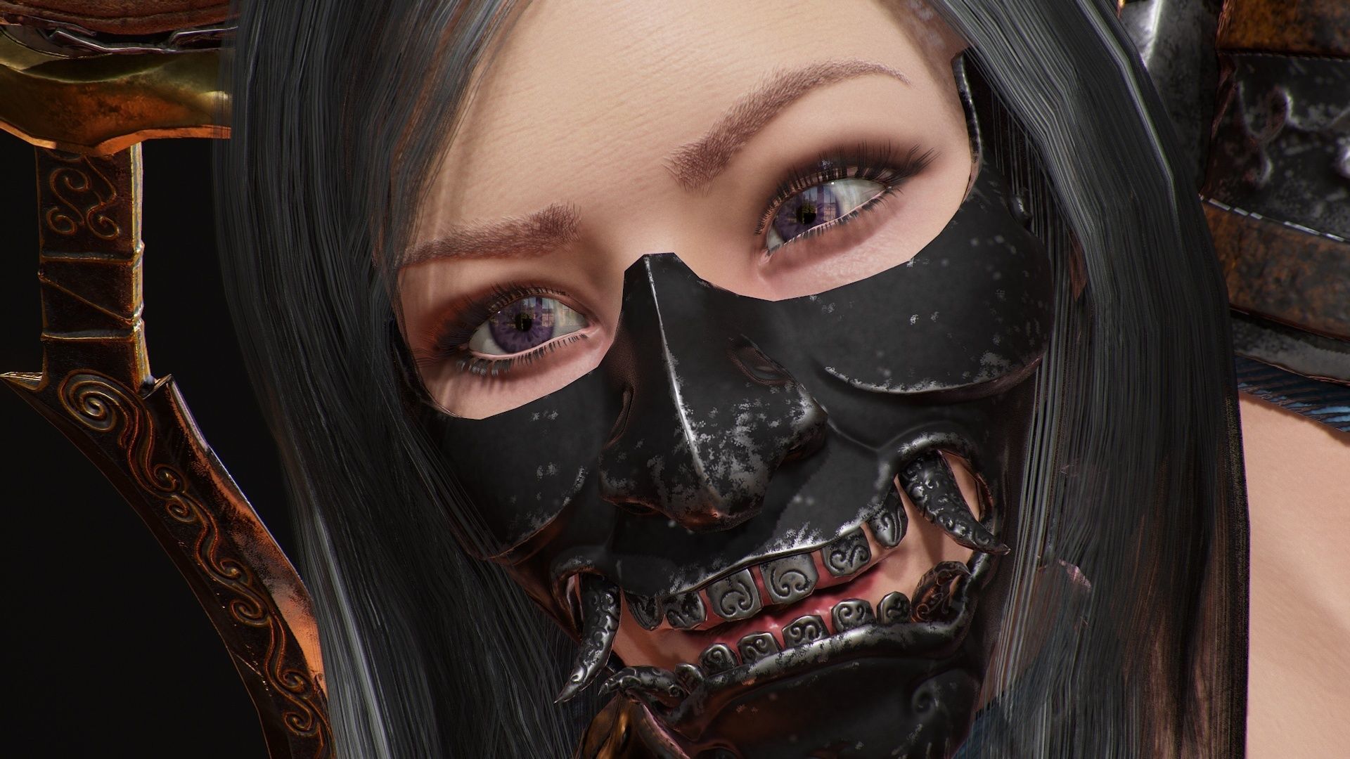 Demon Hanter Low-poly 3D model_23