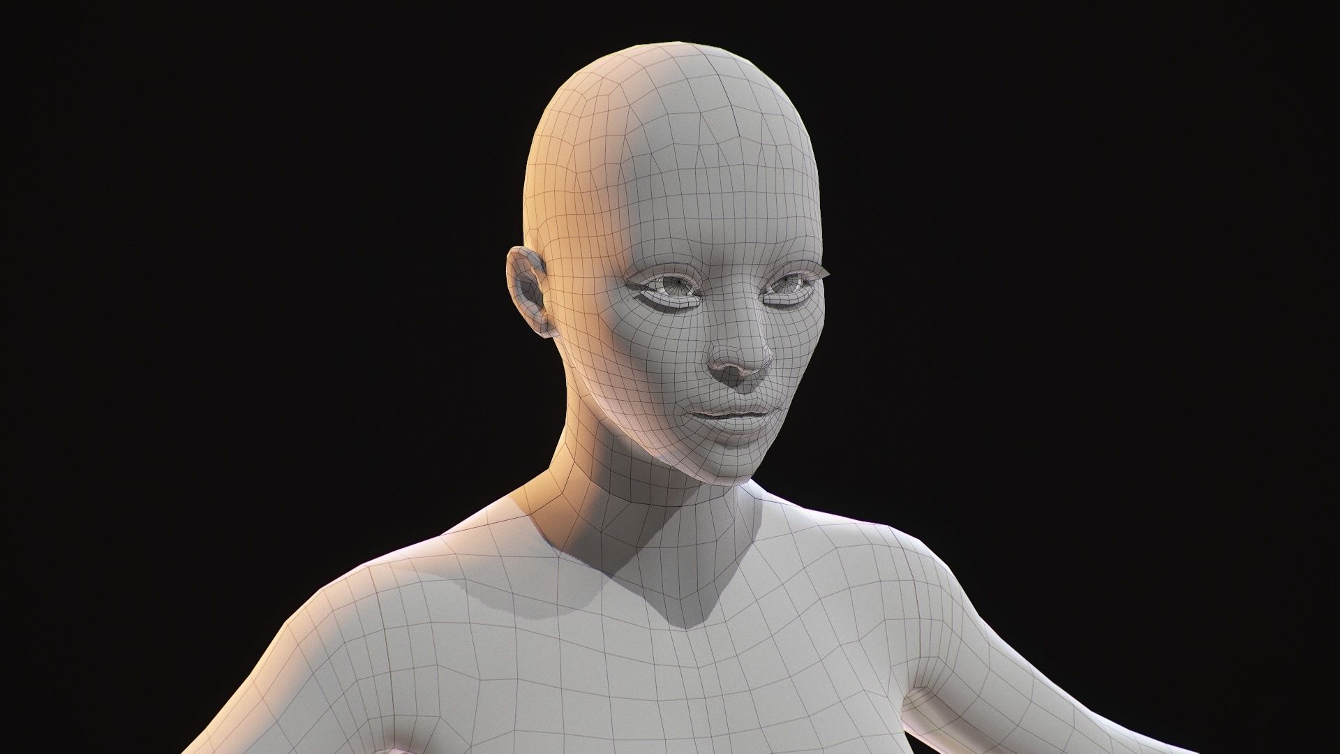 Demon Hanter Low-poly 3D model_33