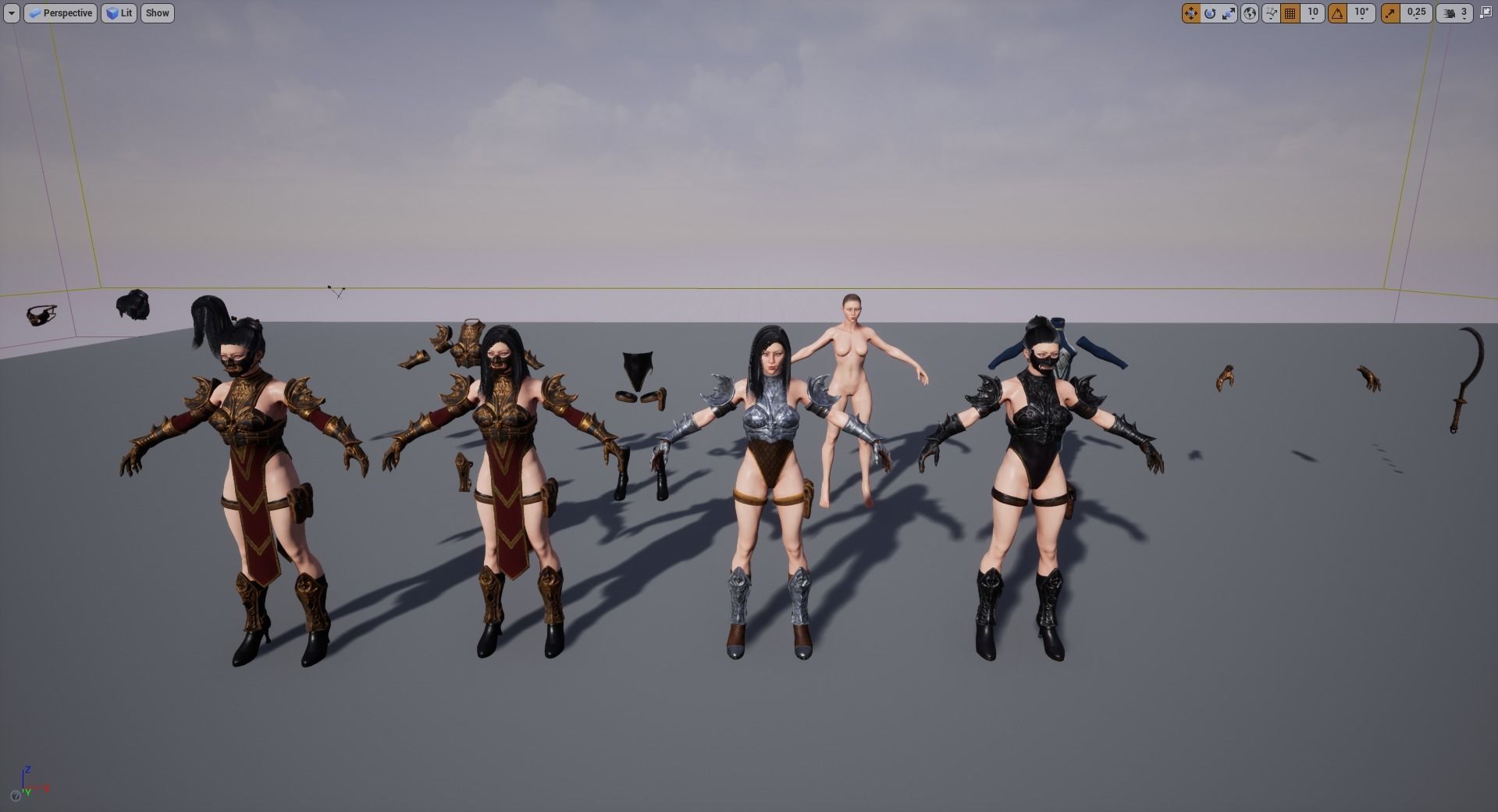 Demon Hanter Low-poly 3D model_50