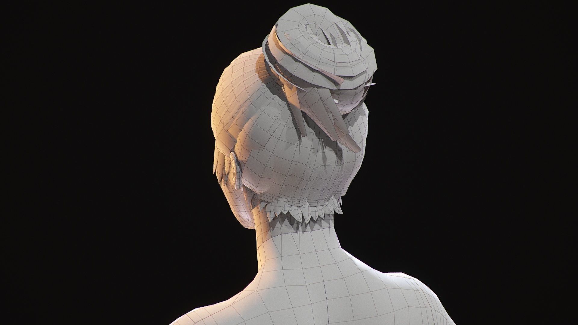 Demon Hanter Low-poly 3D model_39