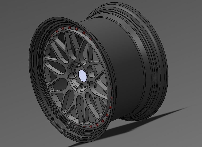 HRE300 Wheels 3D model_2