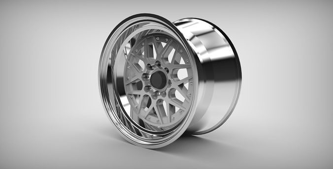 1039 Wheels Low-poly 3D model