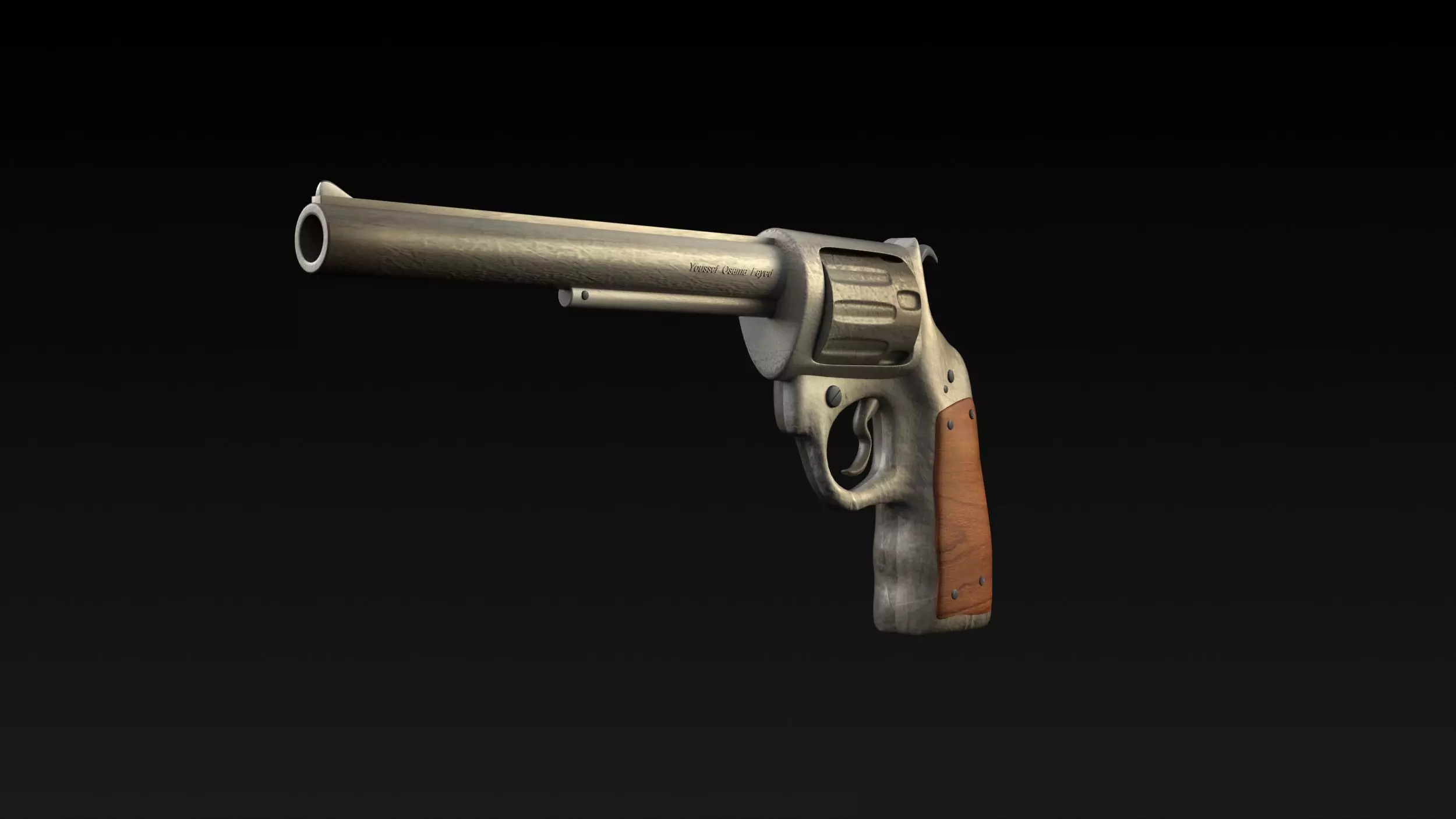 The Gun revolver 3D model_0