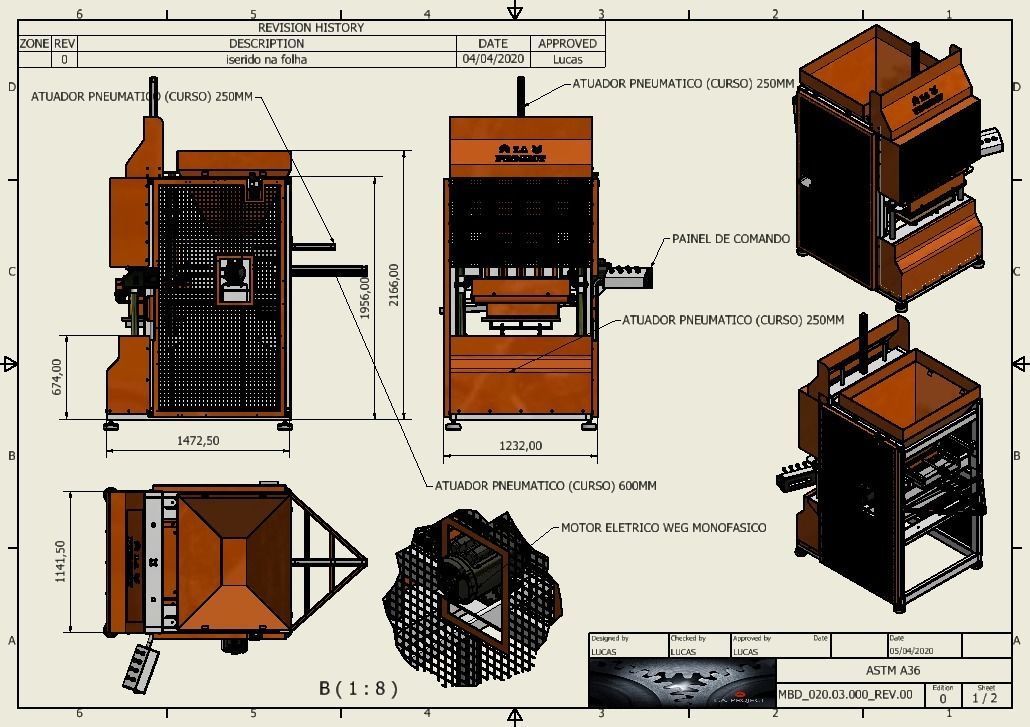 Concrete Block Manufacturing 3D model_6