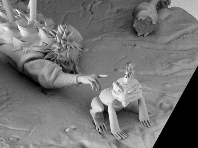 Escena Muerte de Jiraiya Naruto 3D print model_9