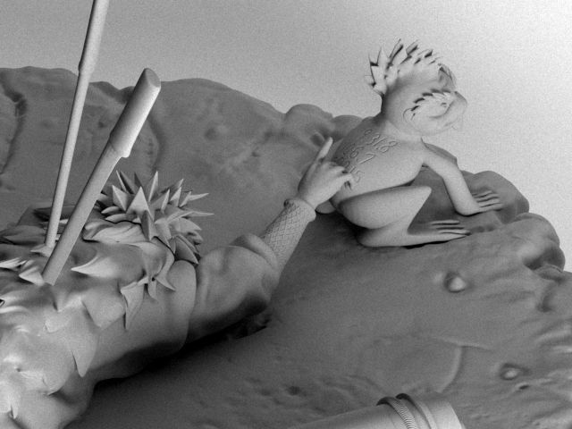 Escena Muerte de Jiraiya Naruto 3D print model_14