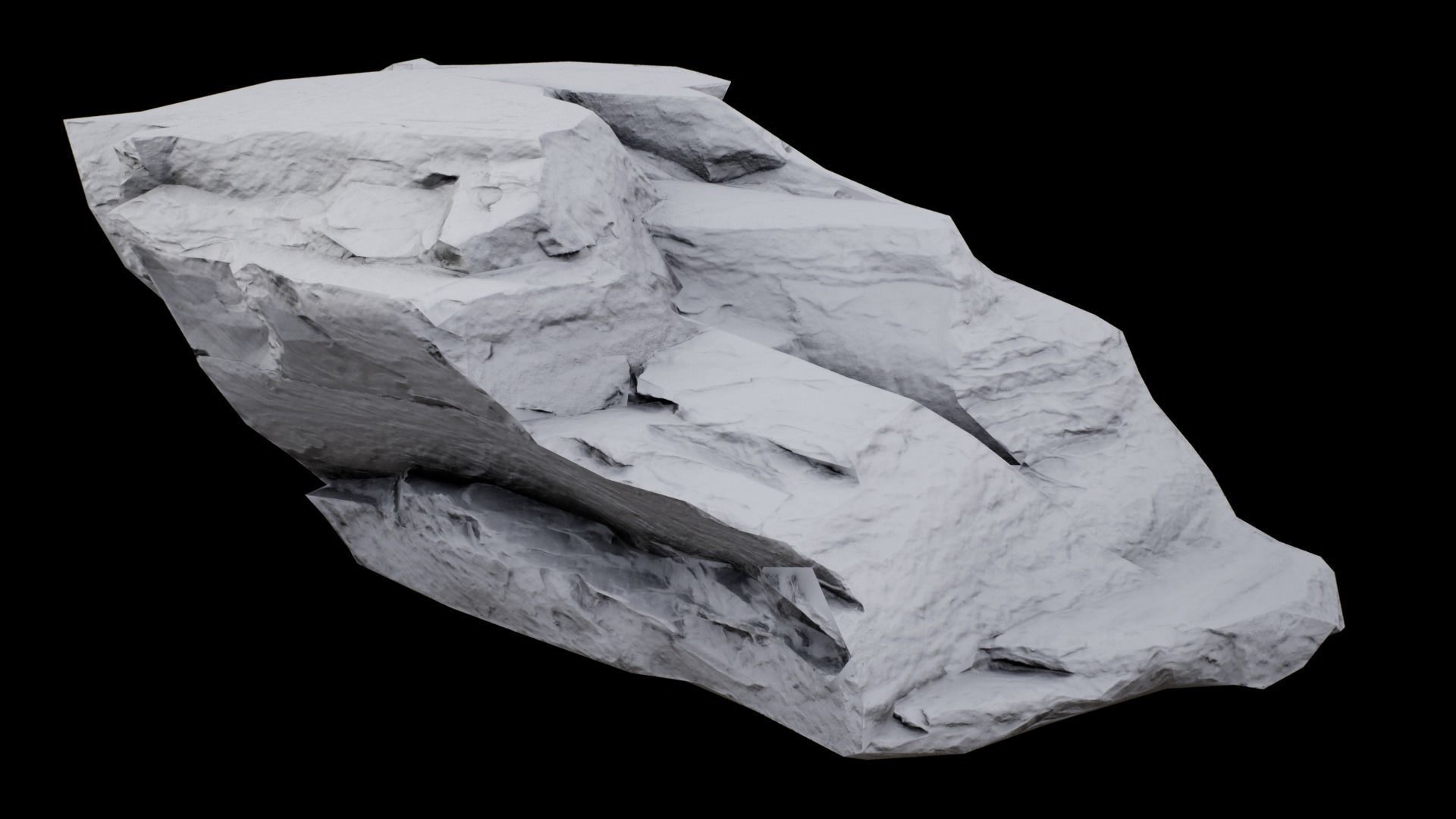 Rock 01 8K  Photoscanned  Low-poly 3D model_33