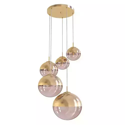 Mirror Ball Gold 5 3D model