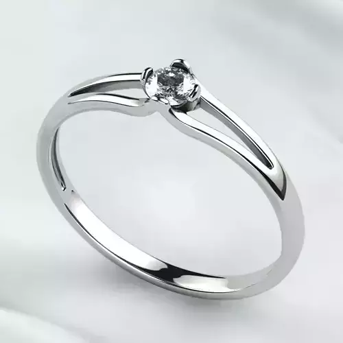 Single Gemstone Gold Ring