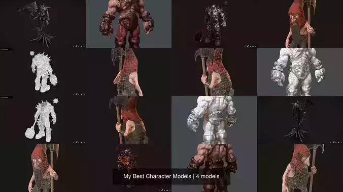 My Best Character Models 3D Model Collection