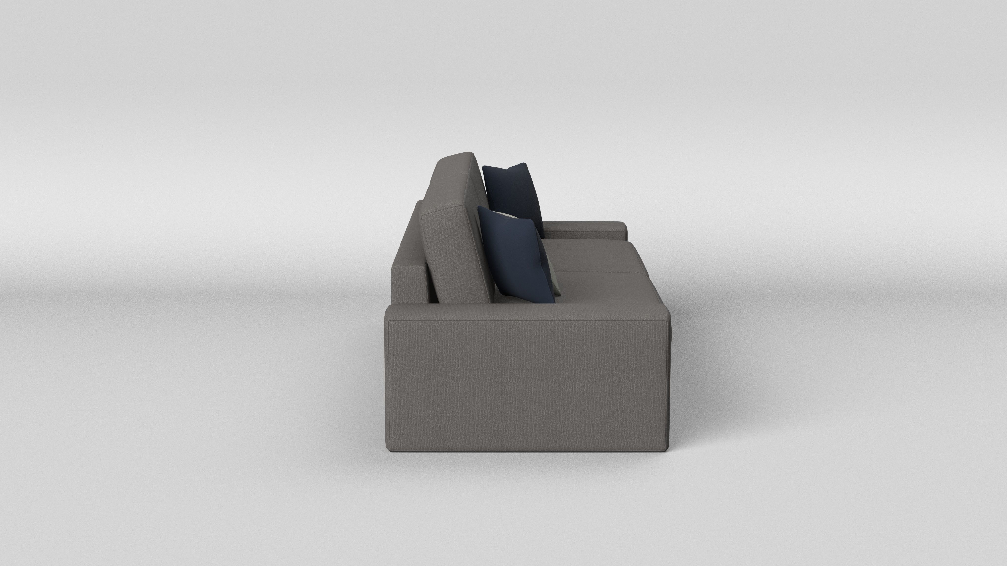 Fabric Sofa Low-poly 3D model_5