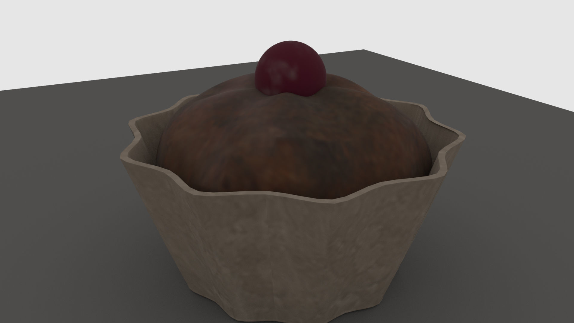 Muffin Cupcakes Low-poly 3D model_3