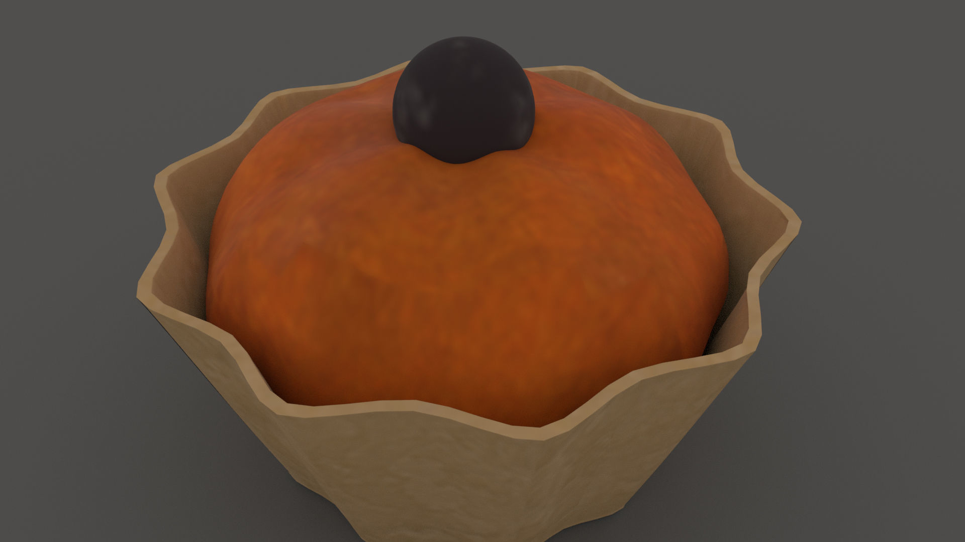 Muffin Cupcakes Low-poly 3D model_2