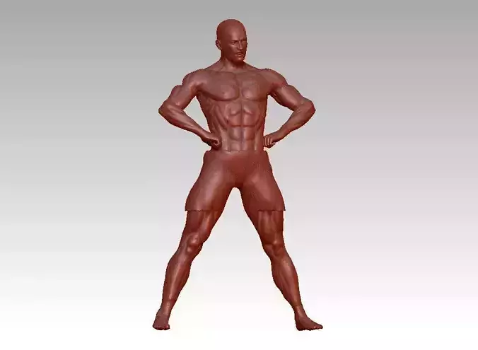 bodybuilding fitness man statue