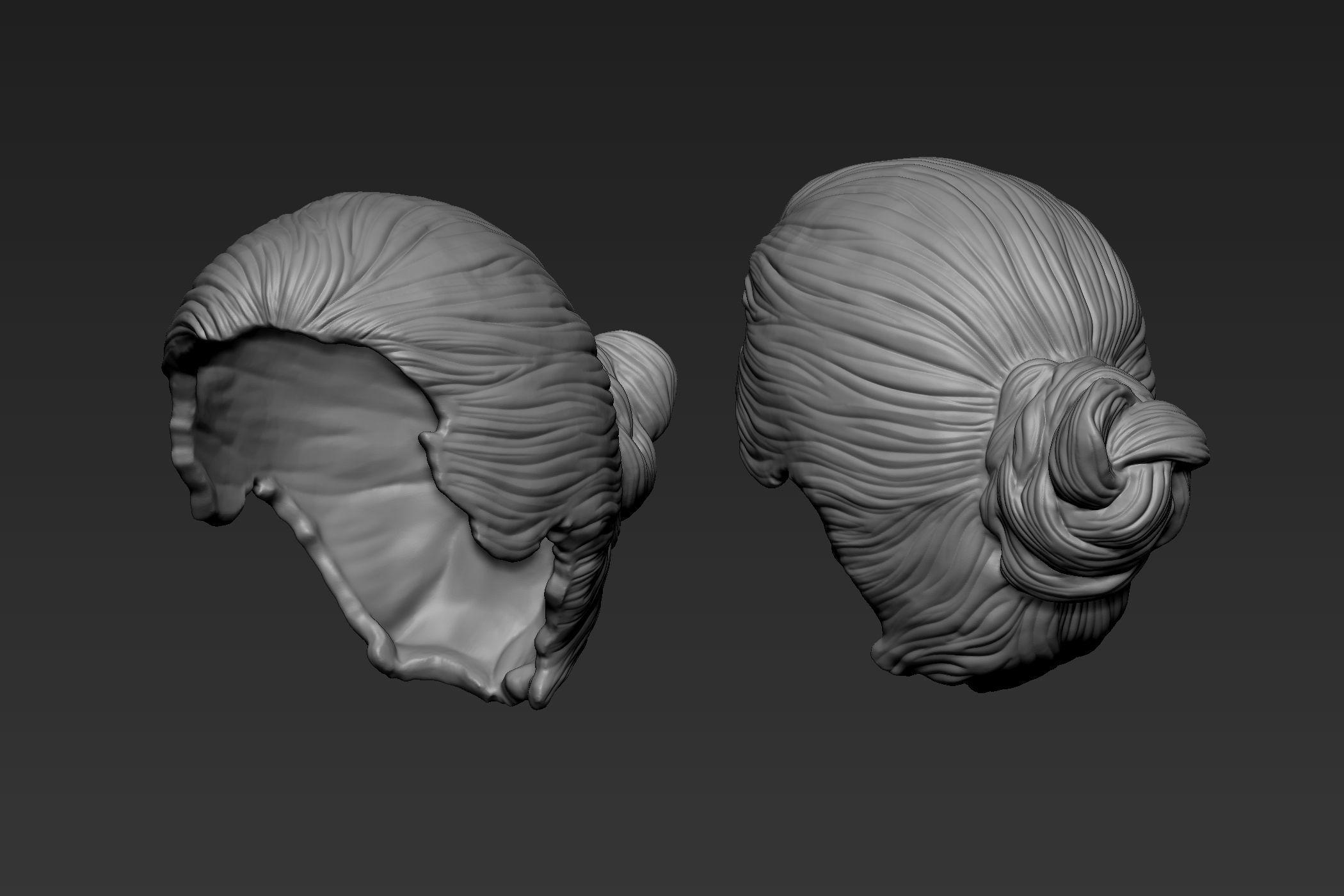 Female Hair Collection 3 3D model_8