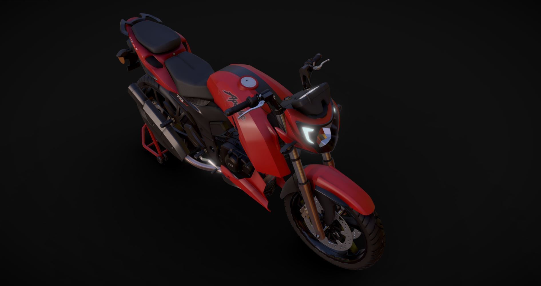 TVS Apache RTR 200 4V 3D model_2