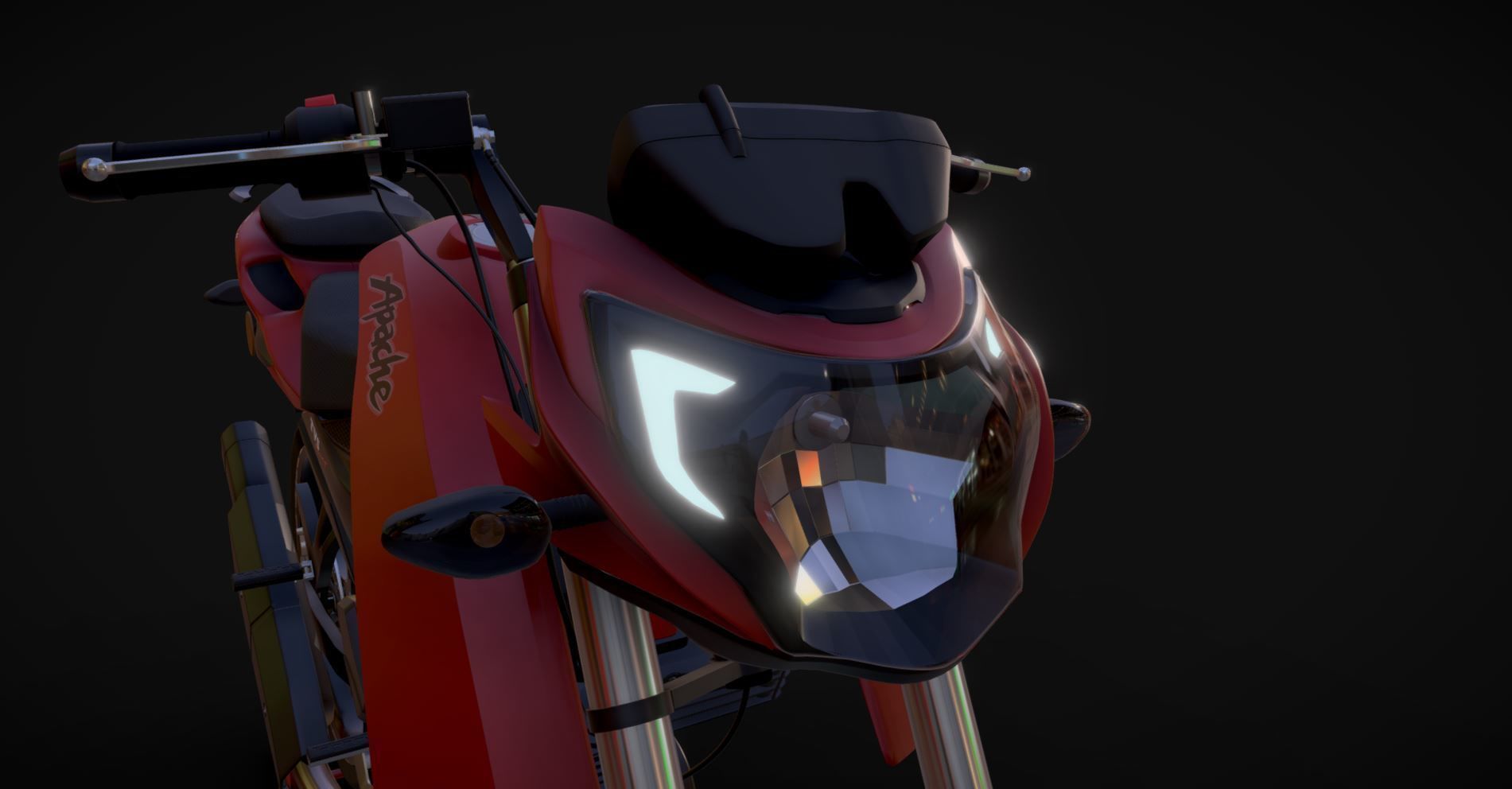 TVS Apache RTR 200 4V 3D model_1