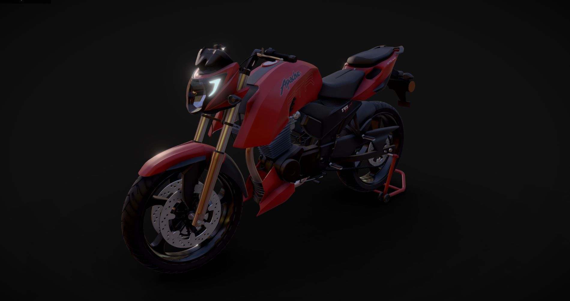 TVS Apache RTR 200 4V 3D model_3
