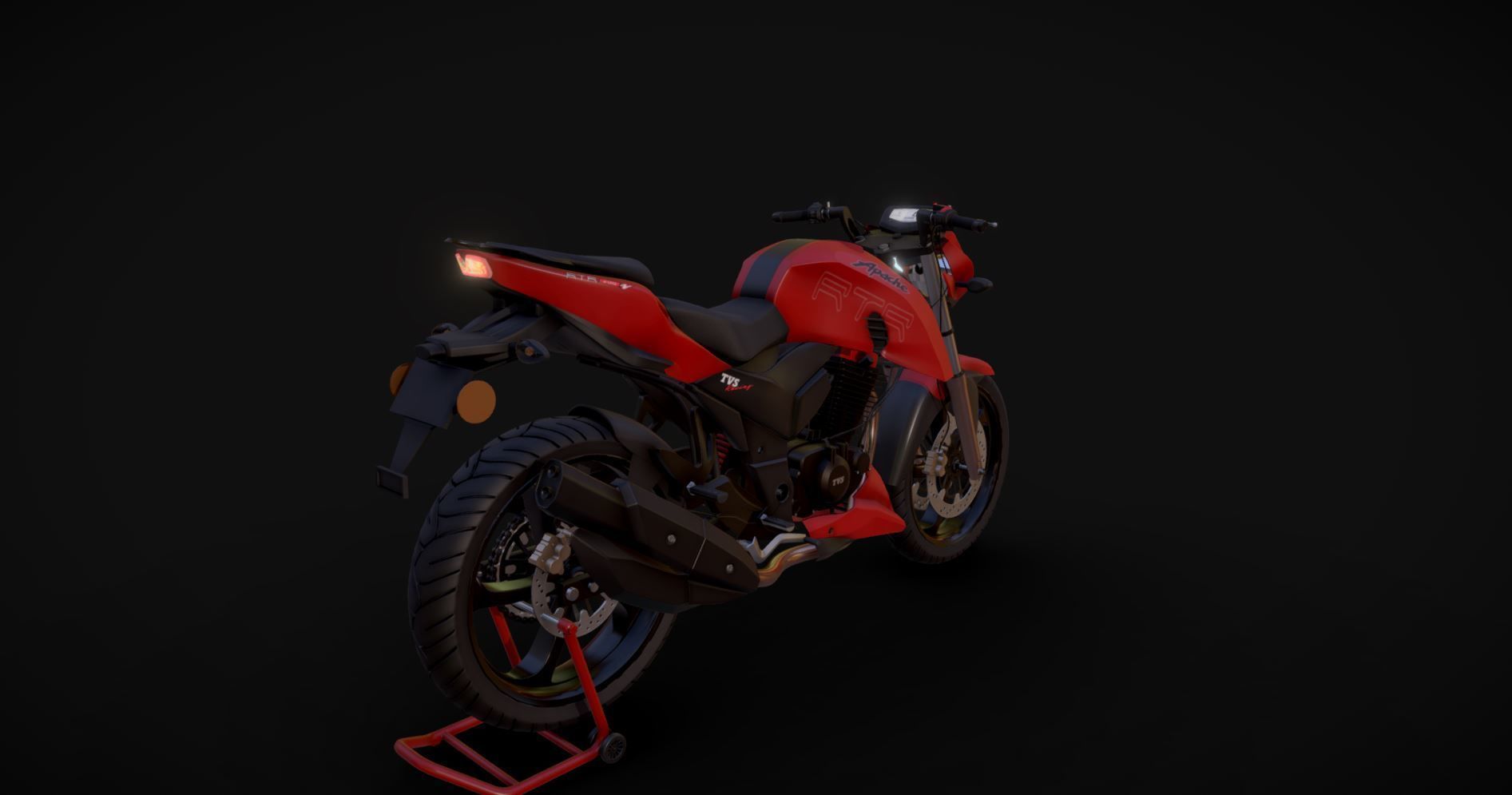 TVS Apache RTR 200 4V 3D model_4