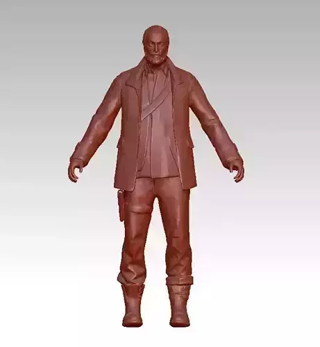 Man Realistic high poly and low poly