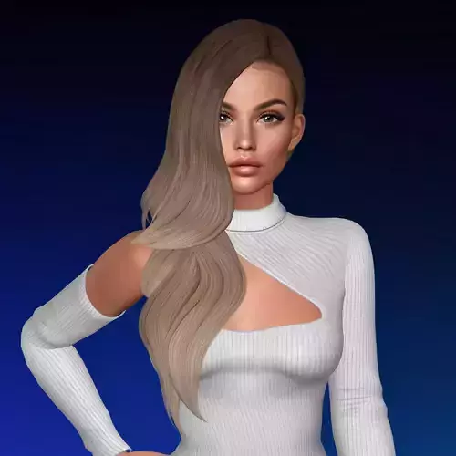 3D Female hairstyle - Windrose Lowpoly 3D model 3D Female hairstyle - Windrose Lowpoly 3D model