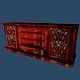 Console ornate wooden sideboard 3D model_1