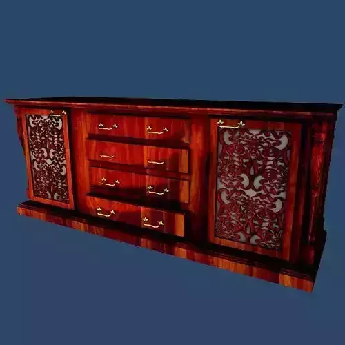 Console ornate wooden sideboard