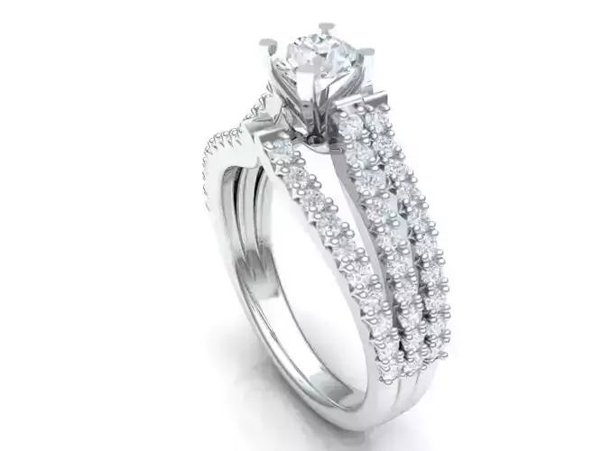 Diamond engagement ring solitaire