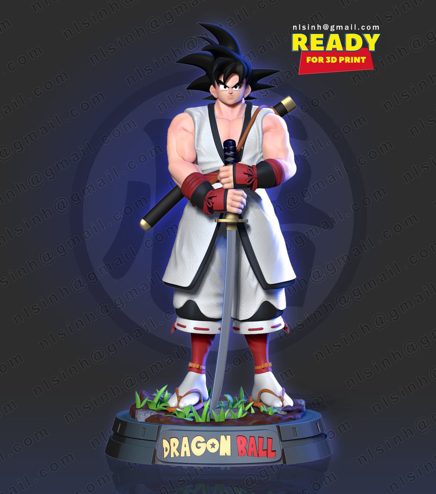 Samurai Goku 3D print model_6