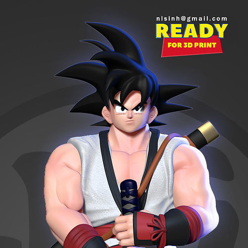 Samurai Goku 3D print model