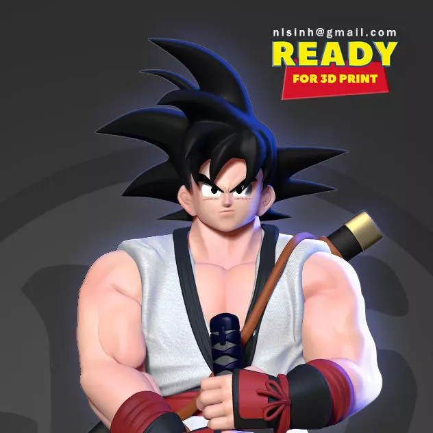 Samurai Goku 3D print model_0