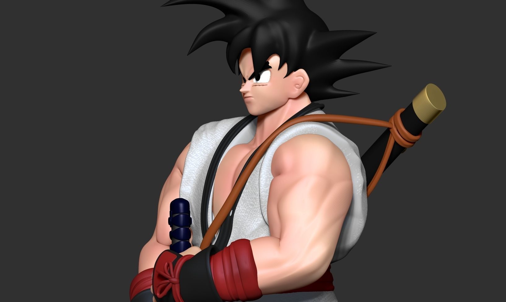 Samurai Goku 3D print model_5
