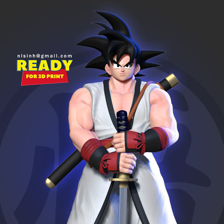 Samurai Goku 3D print model_22