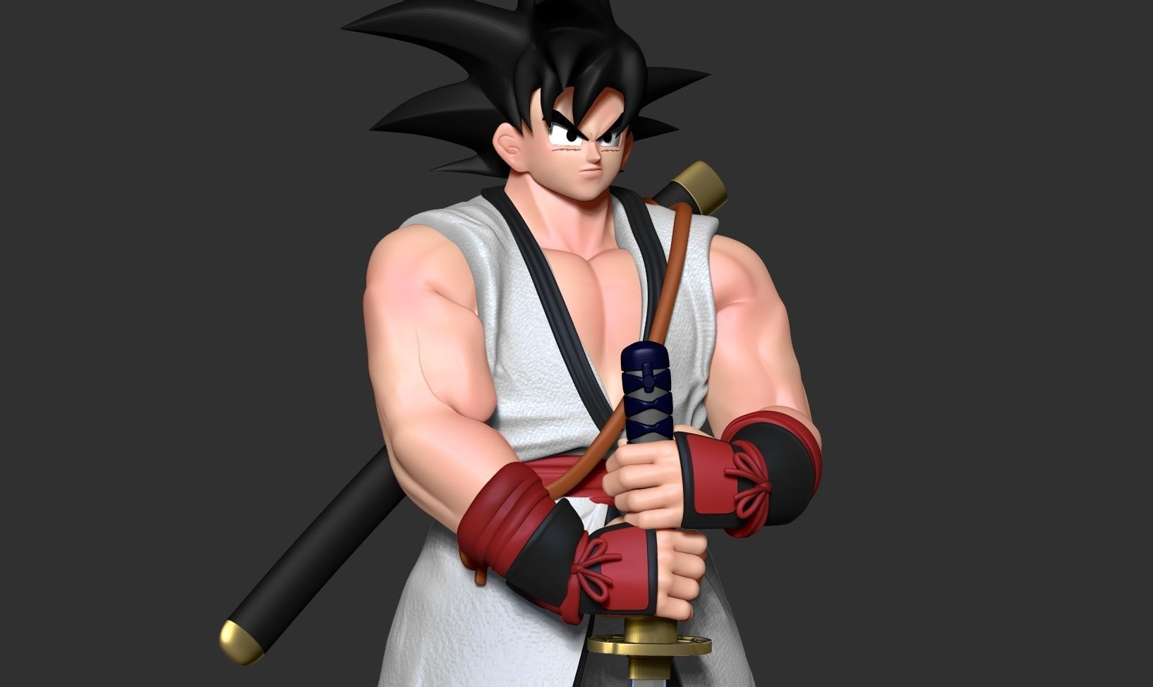 Samurai Goku 3D print model_7