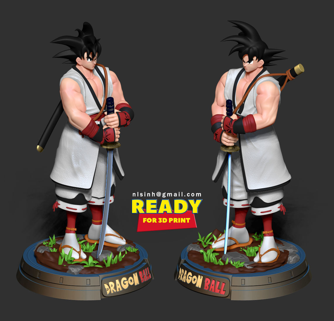 Samurai Goku 3D print model_1