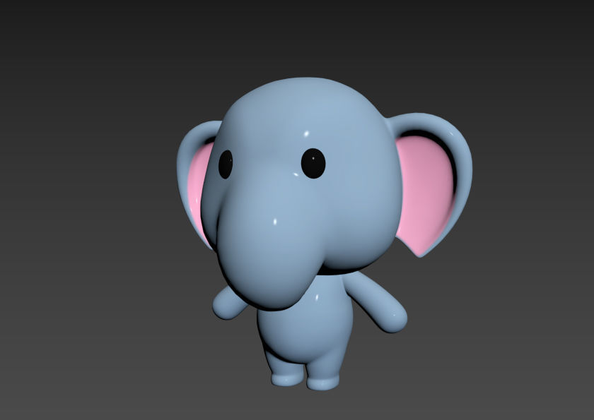 Character036 Elephant 3D model_9