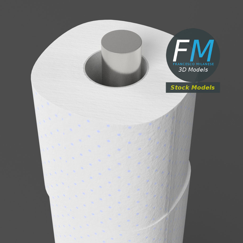 Toilet paper rolls holder 3D model_5