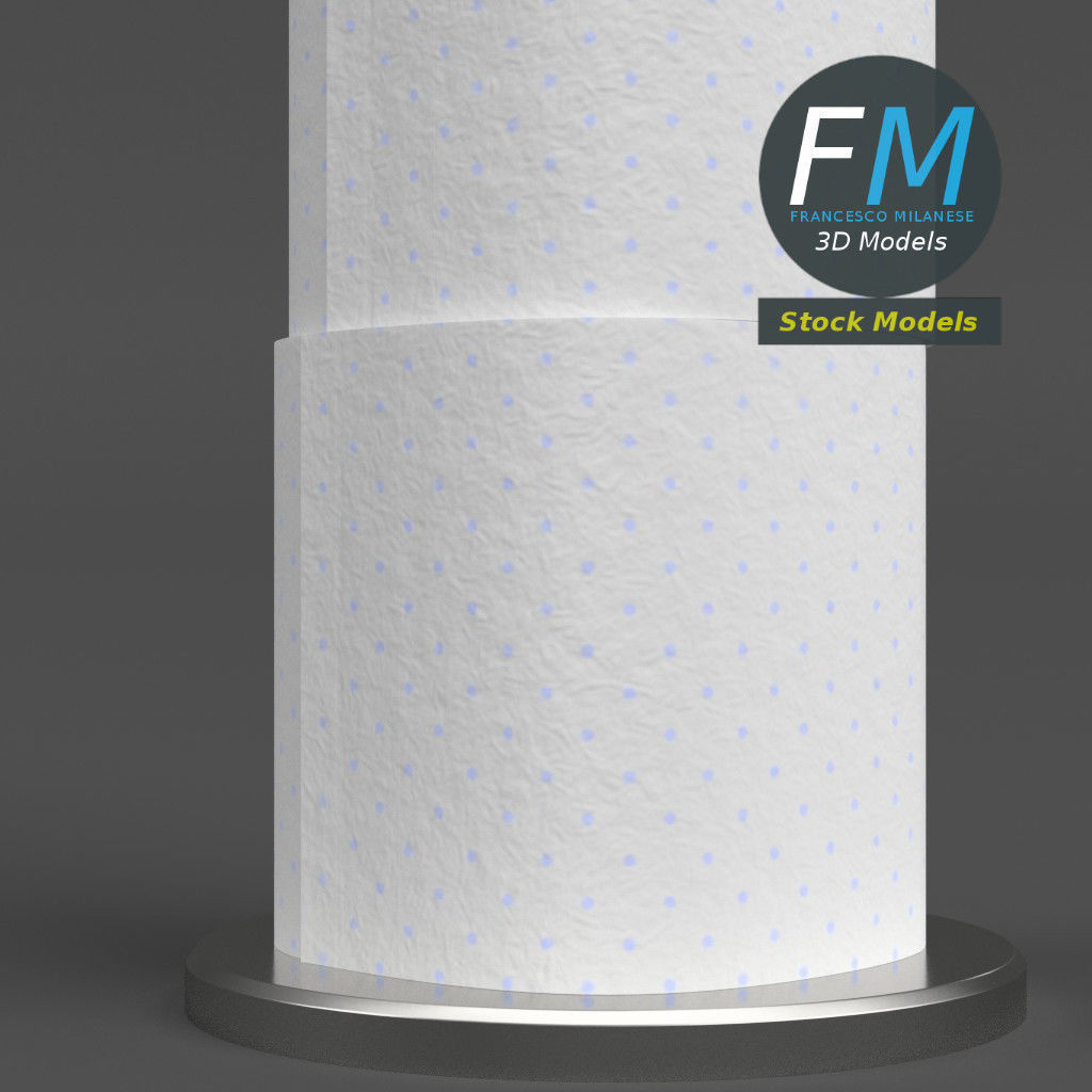 Toilet paper rolls holder 3D model_4