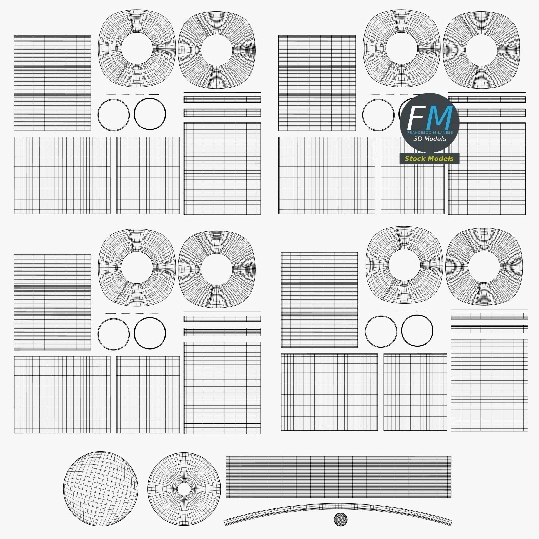 Toilet paper rolls holder 3D model_11
