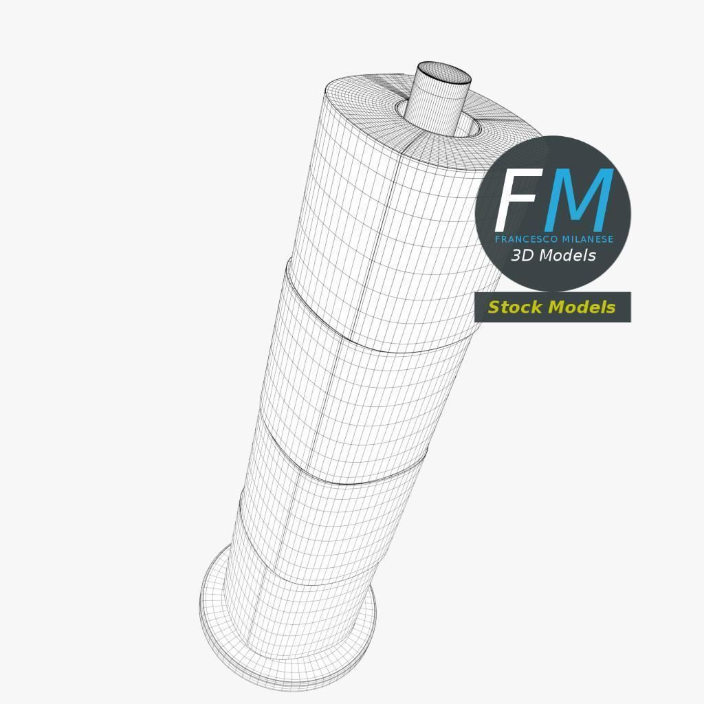 Toilet paper rolls holder 3D model_7