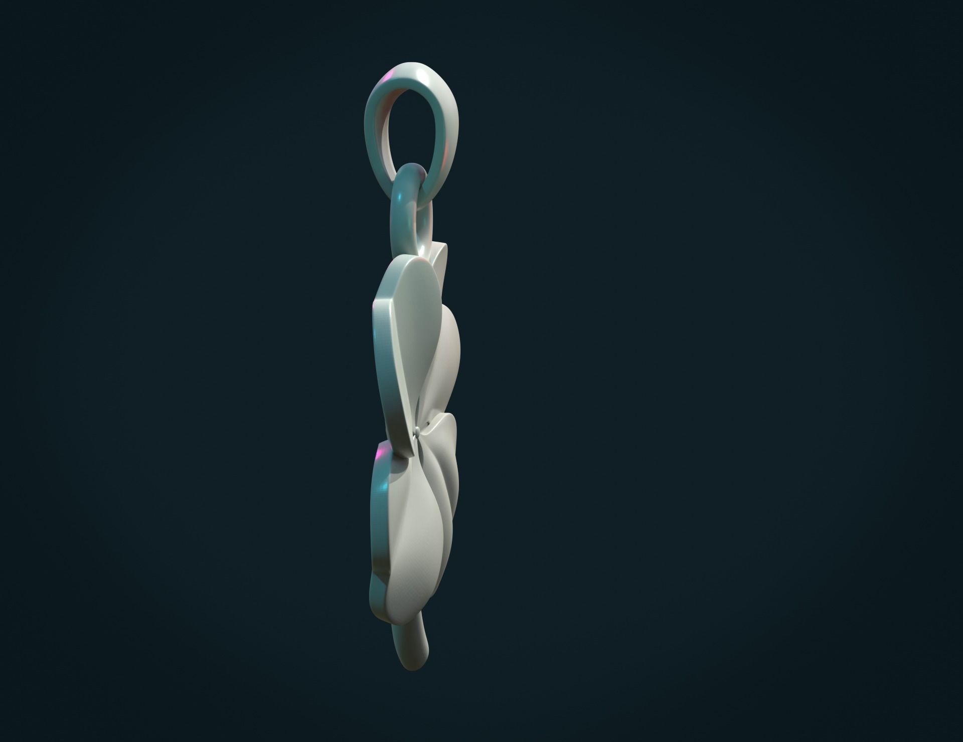 Clover Pendant 3D print model_8