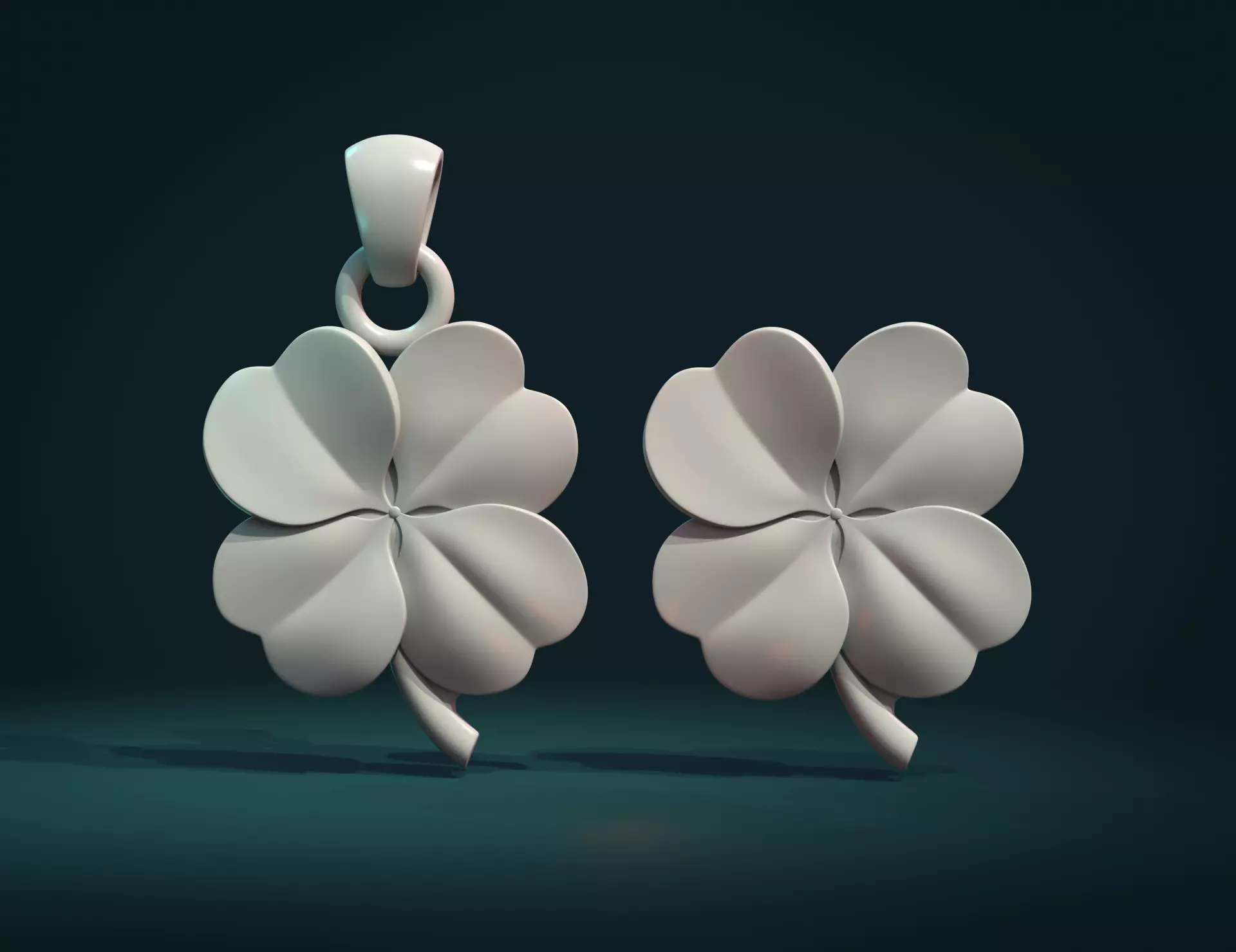 Clover Pendant 3D print model_0