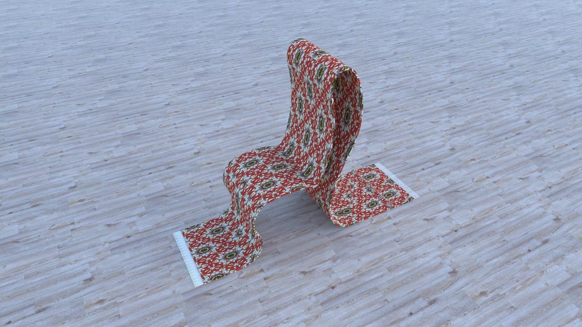 CARPET CHAIR Free low-poly 3D model