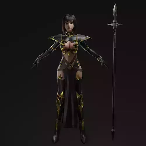 Akira - Game Ready Character Free low-poly 3D model