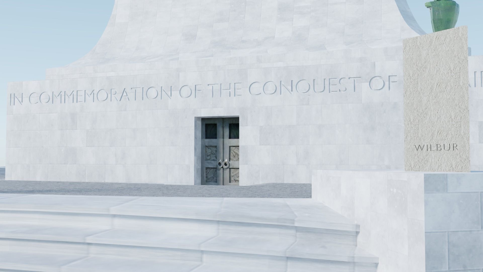 Wright Brothers National Memorial Low-poly 3D model_2