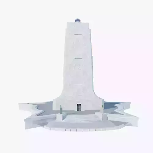 Wright Brothers National Memorial Low-poly 3D model