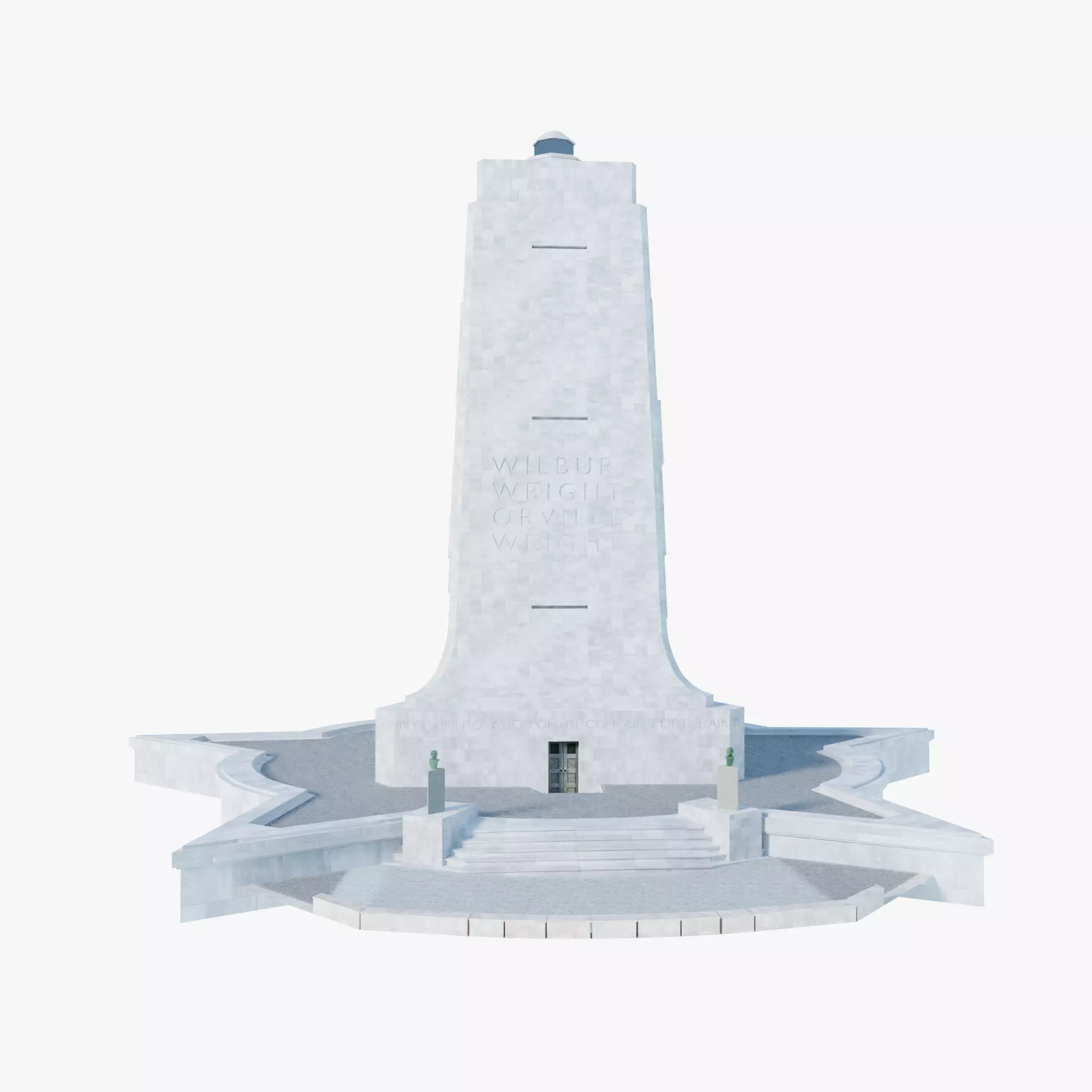 Wright Brothers National Memorial Low-poly 3D model_0