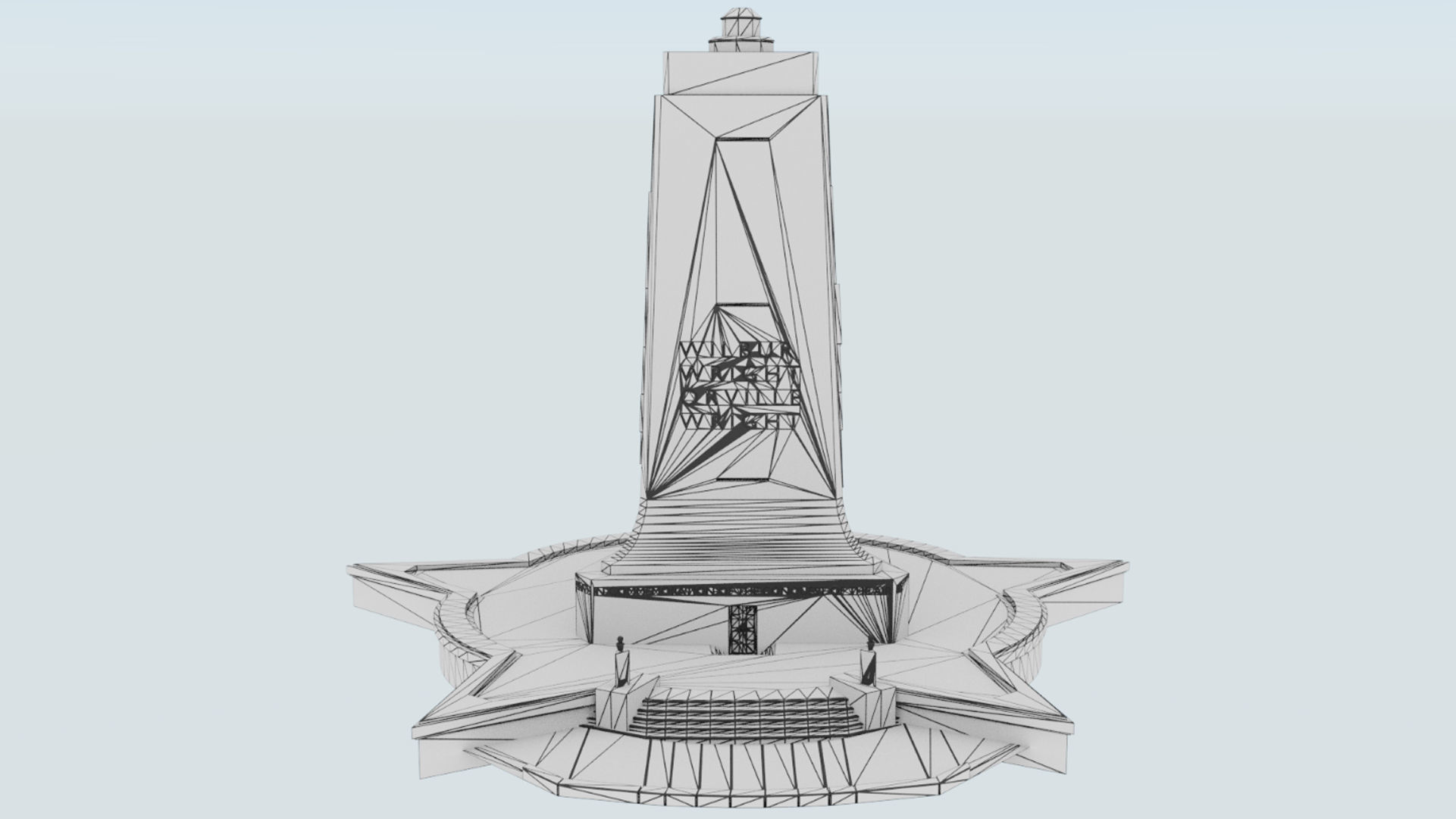 Wright Brothers National Memorial Low-poly 3D model_6