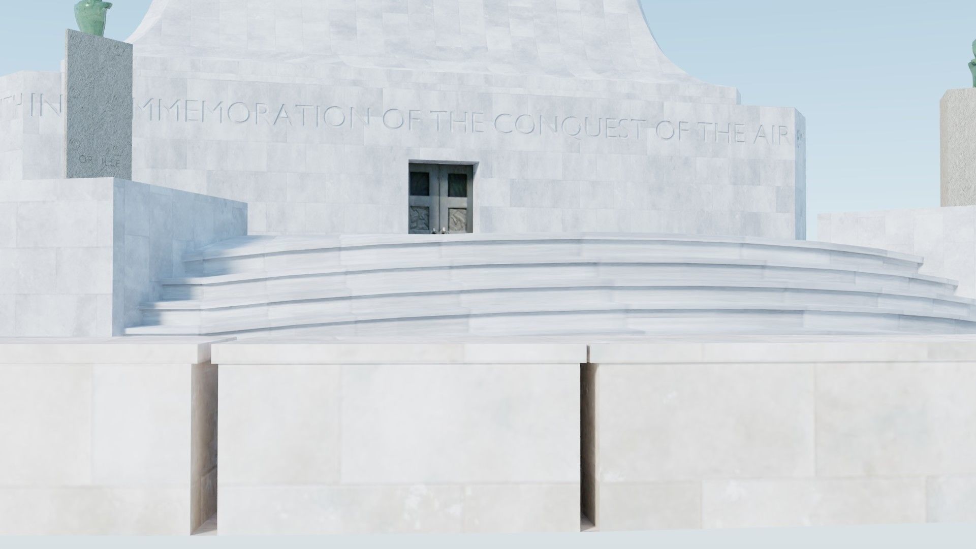 Wright Brothers National Memorial Low-poly 3D model_5
